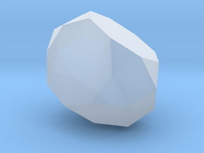 67. Biaugmented Truncated Cube - 1in in Clear Ultra Fine Detail Plastic