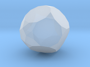 68. Augmented Truncated Dodecahedron - 1in in Clear Ultra Fine Detail Plastic