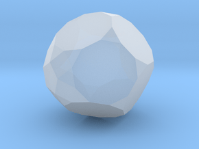 68. Augmented Truncated Dodecahedron - 10mm in Clear Ultra Fine Detail Plastic