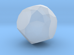 69. Parabiaugmented Truncated Dodecahedron - 1in in Clear Ultra Fine Detail Plastic