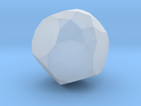 69. Parabiaugmented Truncated Dodecahedron - 10mm in Clear Ultra Fine Detail Plastic
