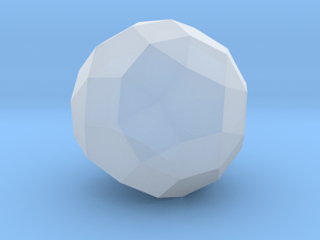 76. Diminished Rhombicosidodecahedron - 10mm in Clear Ultra Fine Detail Plastic