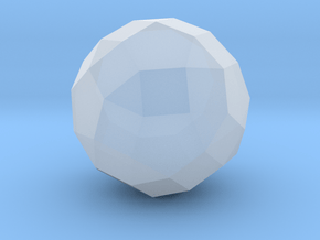 79. Bigyrate Diminished Rhombicosidodecahedron - 1 in Clear Ultra Fine Detail Plastic