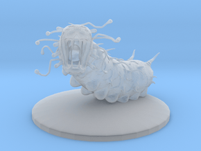 Final Fantasy inspired, Gigas Worm, 75mm base in Clear Ultra Fine Detail Plastic
