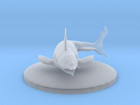  Final Fantasy 1 inspired Shark, 50mm base in Clear Ultra Fine Detail Plastic