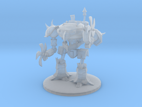 Warcraft inspired, Goblin Shredder, 50mm base in Clear Ultra Fine Detail Plastic