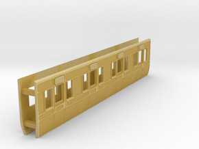 GWR R2 Carriage side 4mm scale in Tan Fine Detail Plastic