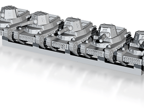 1/300 Marmon-Herrington CTMS 1TB1 Tank x5 in Clear Ultra Fine Detail Plastic