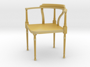 Antique Corner Chair in Tan Fine Detail Plastic