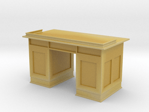 Antique Wood Desk in Tan Fine Detail Plastic