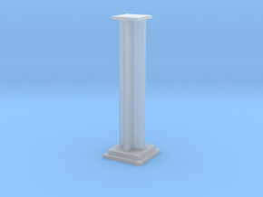 Pedestal 3 in Clear Ultra Fine Detail Plastic