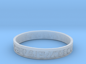 Dark Magic circle Ring in Clear Ultra Fine Detail Plastic