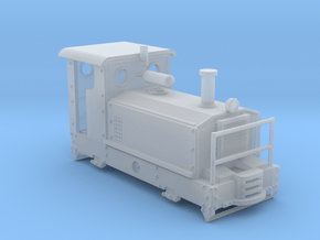 Abbey Light Rly simplex 0-4-0 diesel loco druid in Clear Ultra Fine Detail Plastic