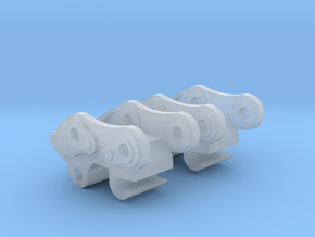 1/50 335/336 Quick coupler in Clear Ultra Fine Detail Plastic