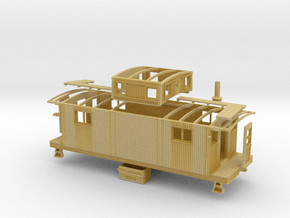HO LIRR ACF Wood Cabin Car Type N52A: As Built in Tan Fine Detail Plastic