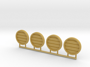 Guard Shields (x4) V02 in Tan Fine Detail Plastic