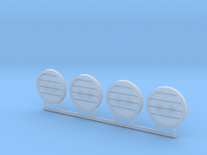 Guard Shields (x4) V02 in Clear Ultra Fine Detail Plastic