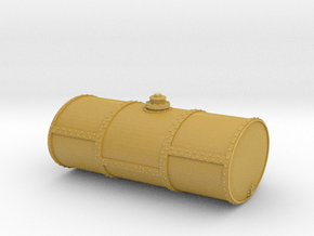 O Scale Singe Cell Fuel Tank (End Drain) in Tan Fine Detail Plastic