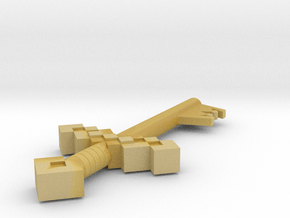 Minecraft Keyblade (#244) in Tan Fine Detail Plastic