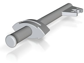 Fierce Deity Keyblade (#258) in Clear Ultra Fine Detail Plastic