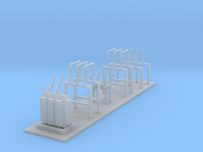 Power Substation v 1 Z scale in Clear Ultra Fine Detail Plastic