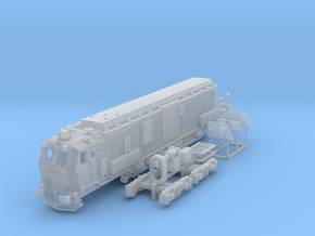 H02A - SBB LRZ - Attack Trailer Body Shell in Clear Ultra Fine Detail Plastic