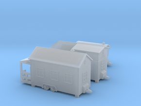 Tinyhäuser - Tiny houses  - Set (Z, 1:220) in Clear Ultra Fine Detail Plastic