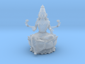 Goddess Maha Lakshmi in Clear Ultra Fine Detail Plastic