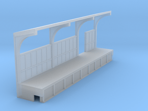 NYC Subway EL Platform Right 2 Z scale in Clear Ultra Fine Detail Plastic