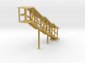NYC Subway EL Staircase Right Z scale in Tan Fine Detail Plastic