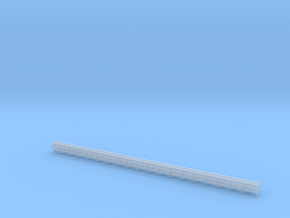 North Fork Bridge Railing 2A Z scale in Clear Ultra Fine Detail Plastic