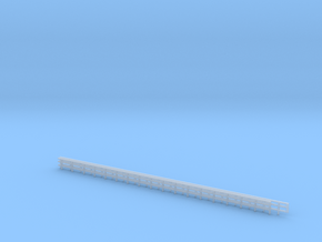 North Fork Bridge Railing 3A Z scale in Clear Ultra Fine Detail Plastic
