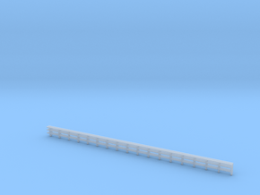 North Fork Bridge Railing 4 Z scale in Clear Ultra Fine Detail Plastic
