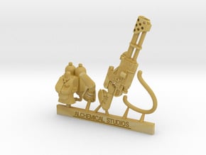 Neko Guard - Flamethrower Vet Bits no Undershirt in Tan Fine Detail Plastic