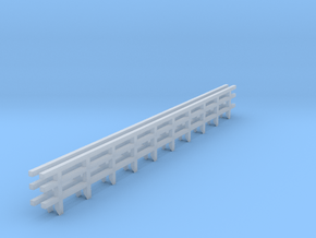 NYC Subway EL Railing Z scale (2 pc) in Clear Ultra Fine Detail Plastic
