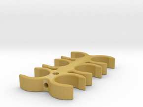 EV Charging Cable Clip 18mm in Tan Fine Detail Plastic