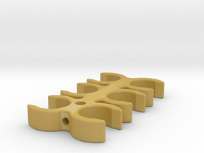 EV Charging Cable Clip 16mm in Tan Fine Detail Plastic