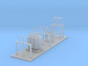 Power Substation v 2 Z scale in Clear Ultra Fine Detail Plastic