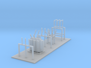 Power Substation v 2 N scale in Clear Ultra Fine Detail Plastic