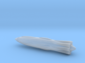 Retro Rocket #6 in Clear Ultra Fine Detail Plastic