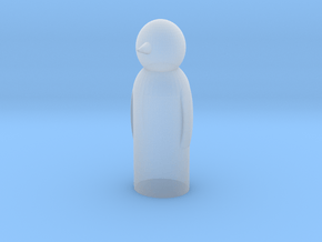 00 scale snowman in Clear Ultra Fine Detail Plastic