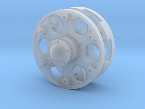 1/10 T34-drive_wheel in Clear Ultra Fine Detail Plastic