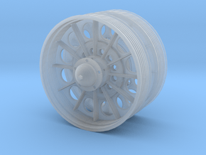 1/10 T34_roadwheel_full_spider_with_notire in Clear Ultra Fine Detail Plastic