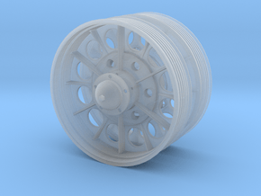 1/10 T34_roadwheel_half_spider_with_notire in Clear Ultra Fine Detail Plastic