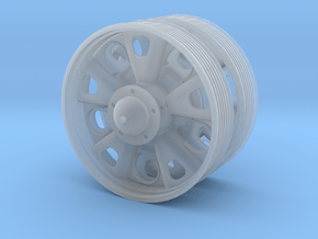 1/10 T34-roadwheel_starfish_with_notire in Clear Ultra Fine Detail Plastic