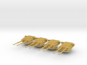 1:700 H44 Turret set, 508mm (20 inch) with ring in Tan Fine Detail Plastic