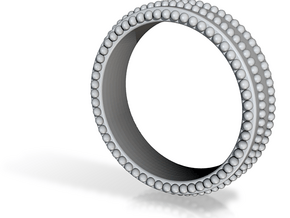 Ring Wedding Band Men Ring CAD Design-RNN-M in Clear Ultra Fine Detail Plastic