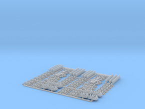 1:7 Common Xing with PWL Chairs Twin Pack in Clear Ultra Fine Detail Plastic