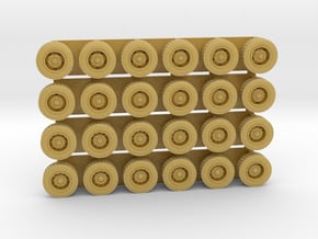 N Scale Front Floater Truck Tires for Showcase  in Tan Fine Detail Plastic