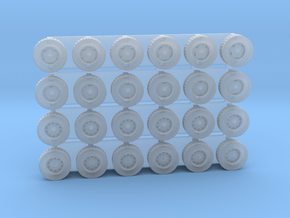 N Scale Front Floater Truck Tires for Showcase  in Clear Ultra Fine Detail Plastic
